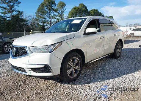 2019 Acura Mdx Standard z USA, uszkodzony, nr VIN 5J8YD3H3XKL002798